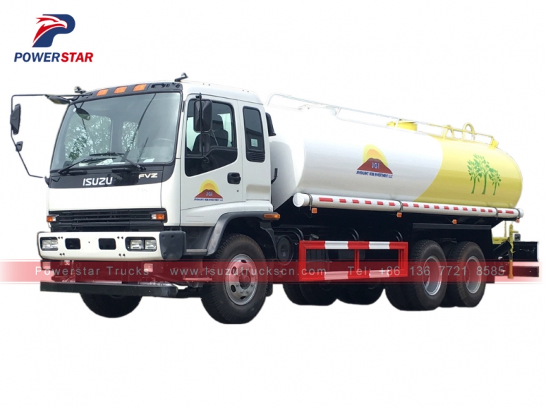 Mongolia customer build Isuzu water trucks