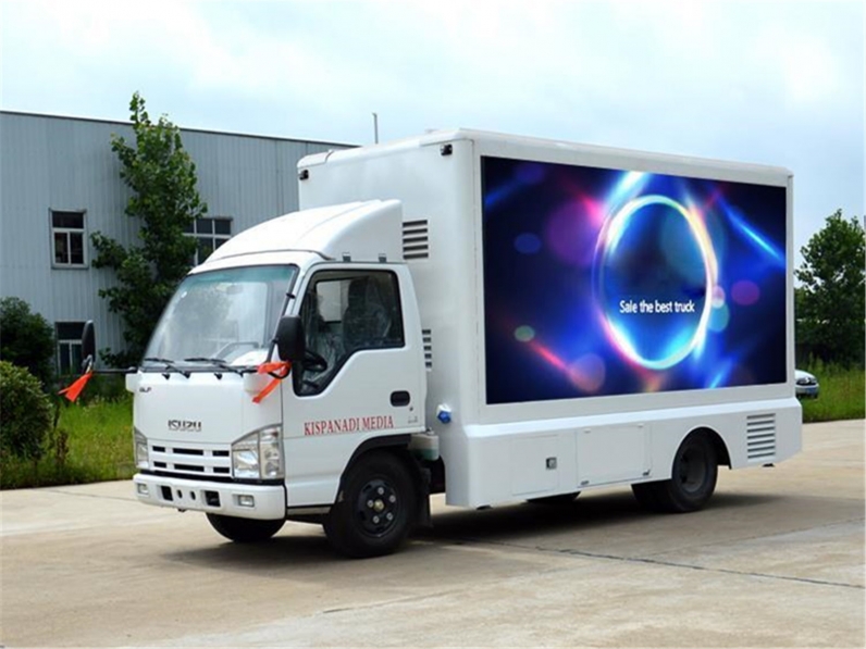 ISUZU Outdoor P8 advertising billboard tralier mobile led screen truck for sale