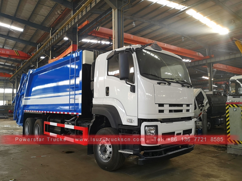 Commercial Isuzu heavy duty Garbage truck 16Cbm-18Cbm Isuzu Chassis Garbage Transport Truck