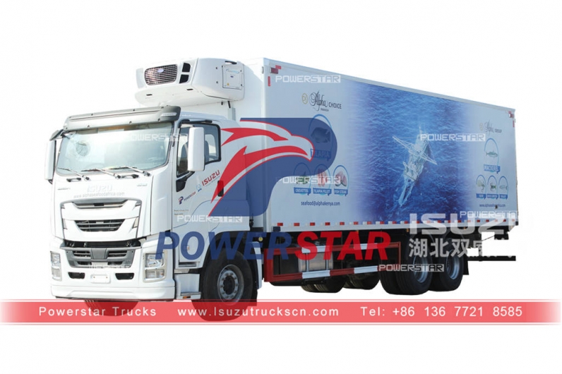 Isuzu GIGA 20 tons refrigerated van with CARRIER unit for Philippines