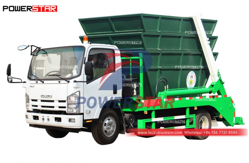 Ethiopia ISUZU ELF 700P 8CBM skip lorry for sale