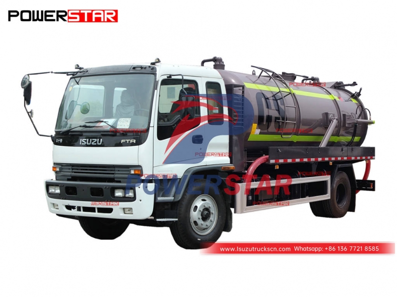 Best price ISUZU FTR/FVR vacuum suction truck for export