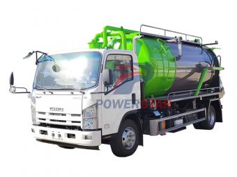 ISUZU NPR 8000 liters vacuum tank truck