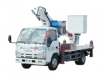 Isuzu chassis Telescopic Boom Bucket Truck