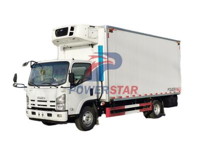 ISUZU NPR freezer truck with CARRIER refrigeration unit