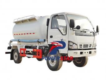 Isuzu 4 wheels 4x4 offroad vacuum truck