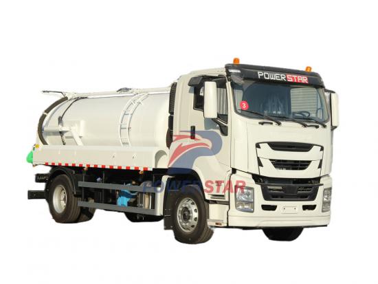 Isuzu new FVR 4x2 vacuum tank truck