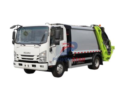 Isuzu truck with garbage compactor bodies