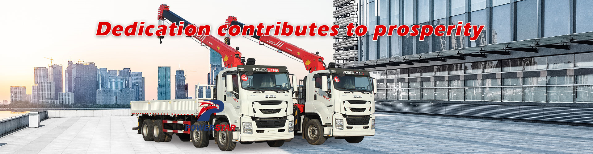 Isuzu crane truck