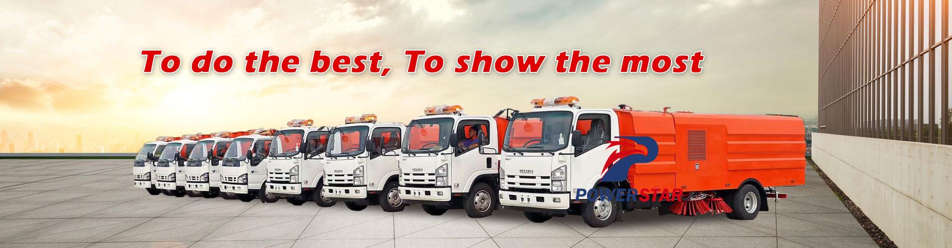 Isuzu road sweeper truck