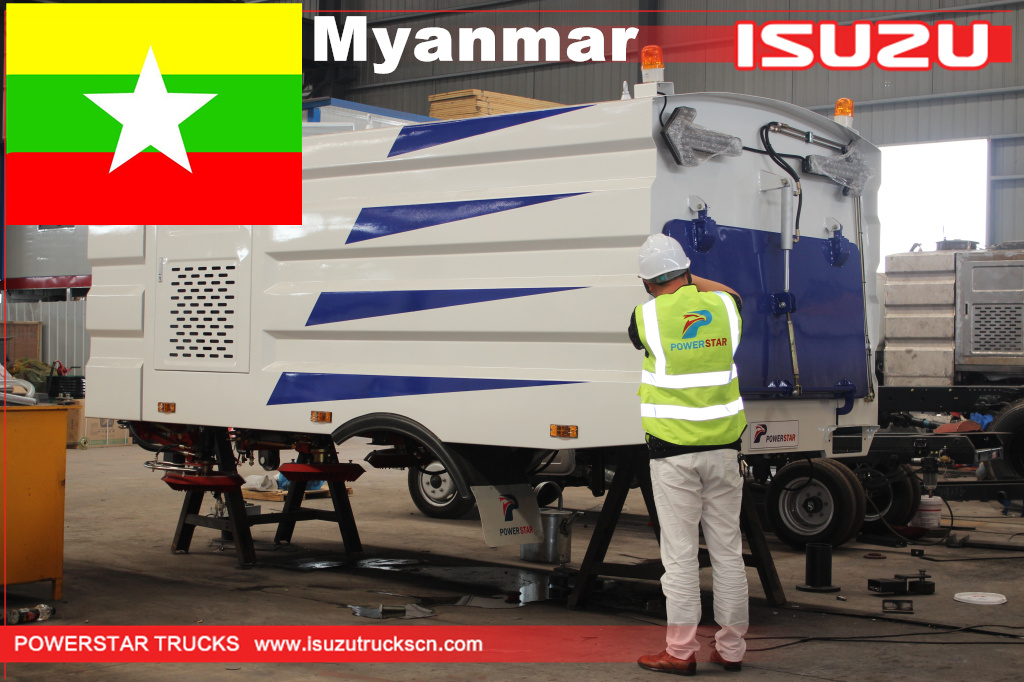 
     Myanmar Sweeper жүк көліктеріне арналған жол сыпырғыш жинағы
    