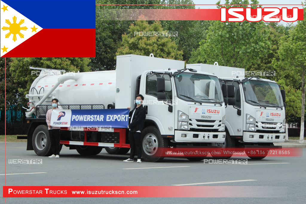 
     Филиппин - ISUZU NPR Septic Tanker MORO сорғысы бар канализациялық жүк көлігі
    