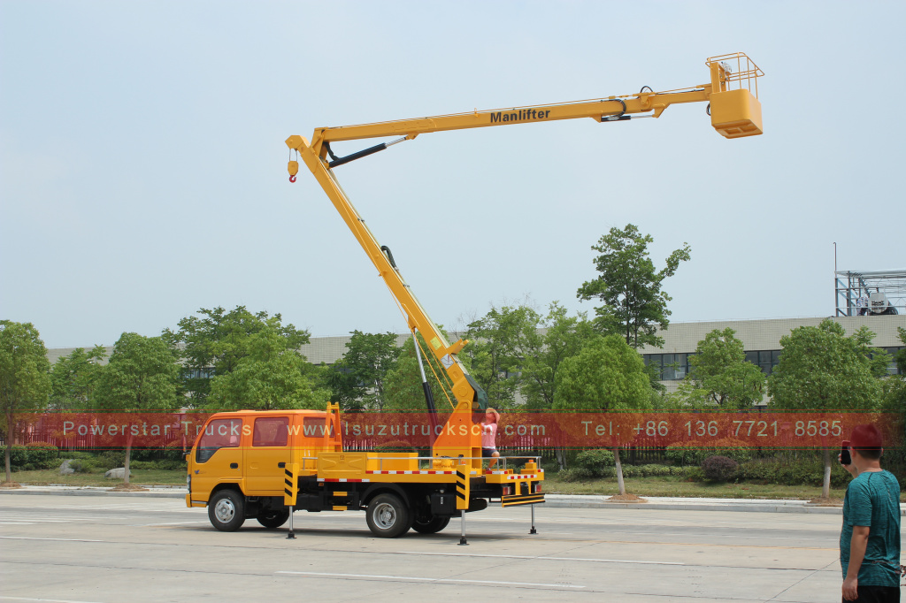 
     Филиппин 16м Isuzu Aerial Manlift жұмыс платформасы жүк көлігі
    