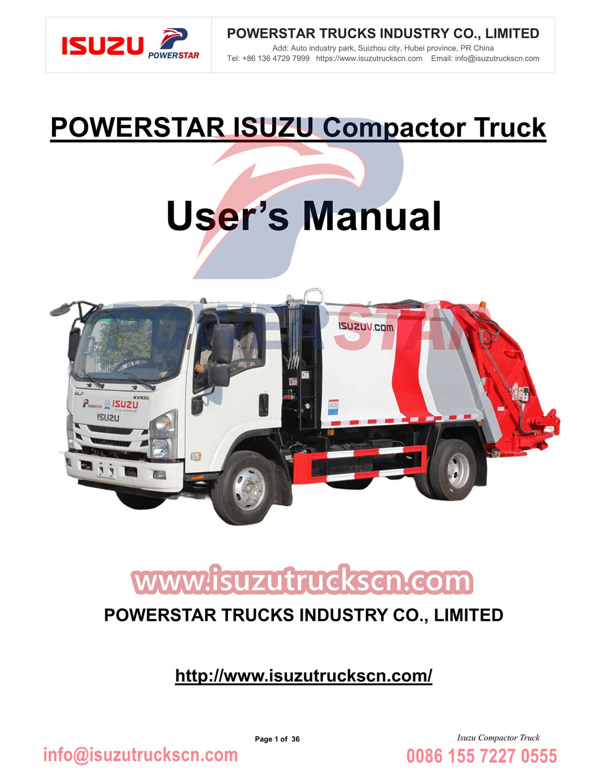 
     Молдова тұтынушысы POWERSTAR Isuzu 6cbm тығыздағыш жүк көлігін сатып алады
    