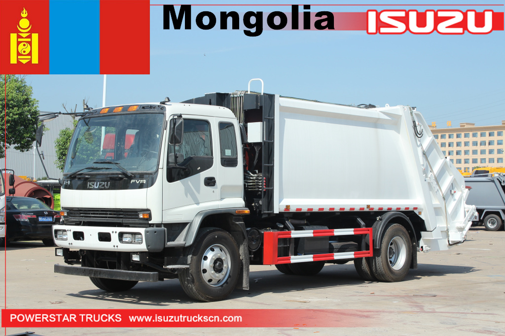 
     Моңғолия - 1 бірлік ISUZU FVR сығымдалған қоқыс таситын машина
    