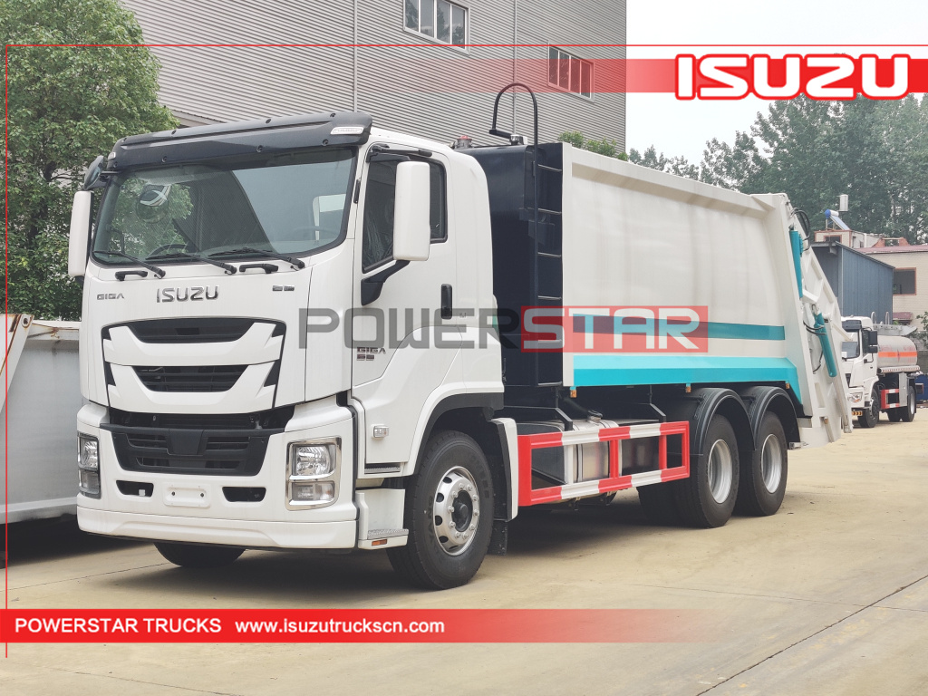 
     ISUZU GIGA артқы тиегіш қоқыс сығымдағыш жүк көліктері 20 текше метр
    