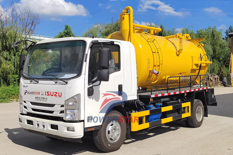 Isuzu NPR Combined кәріз ағыны мен сорғыш машинасы Дубайға экспортталады