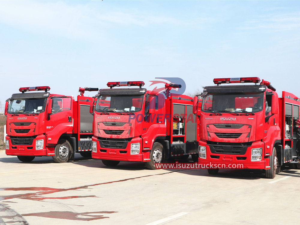 
     ISUZU өрт сөндіру көлігінің қауіпсіздік көрсеткіштерін сынау
    