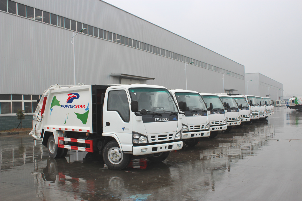 
     ISUZU TRUCKS Экспортқа арналған компрессиялық гараждық сығымдағыш жүк көлігі
    