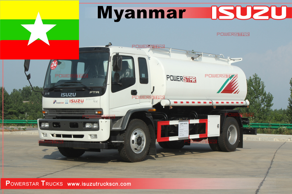 
     Мьянма - ISUZU FTR Fuel Bowser мұнай цистерналары
    