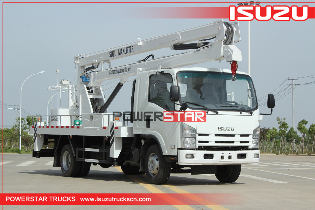 
     Филиппин ISUZU ELF 700P Көлік құралына қондырылған жұмыс лифтінің әуе жұмыс платформасы жүк көлігі
    