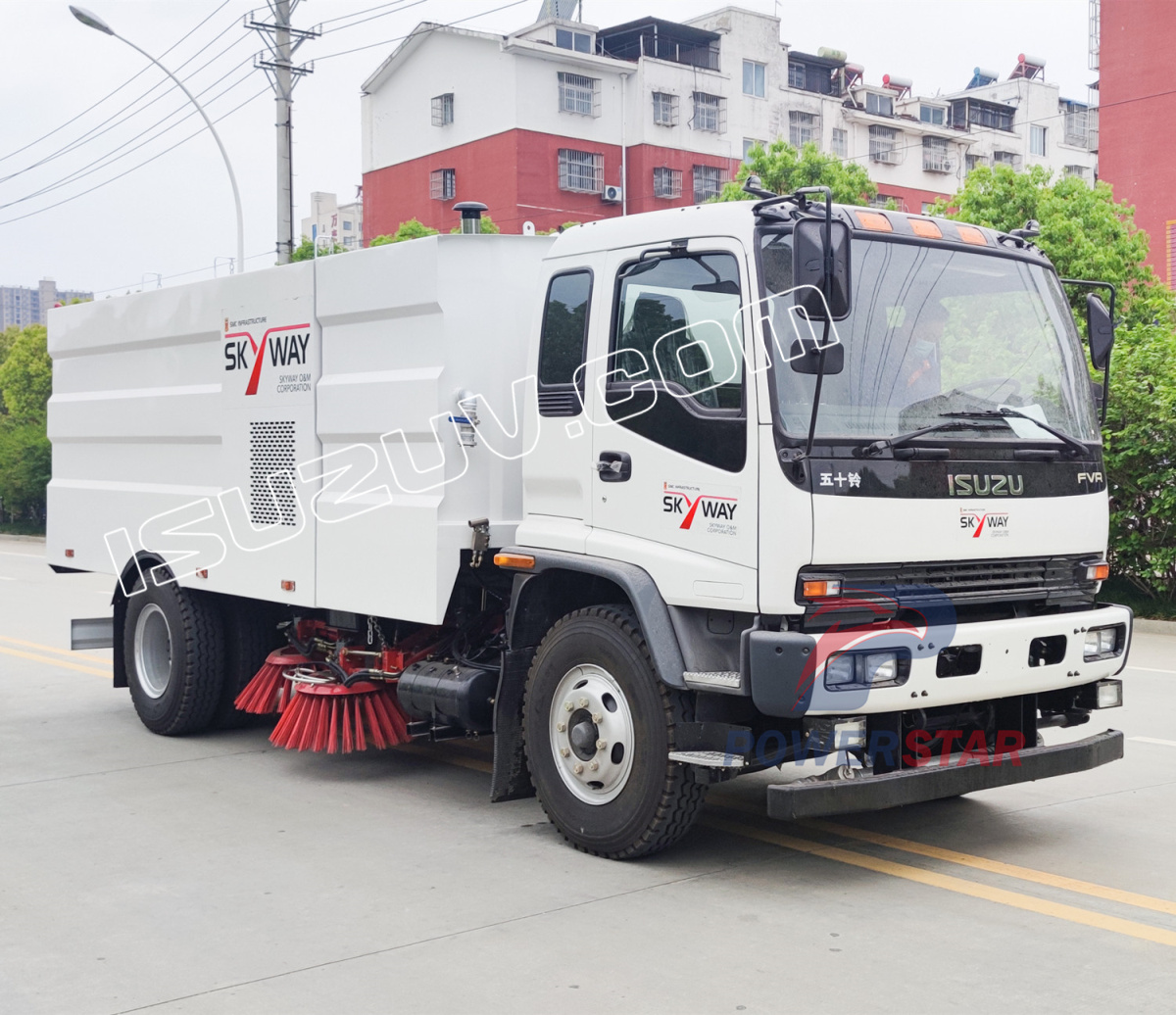 
     Филиппин Isuzu FVR 6HK1-TCL жол көше сыпырғыш жүк көлігі
    