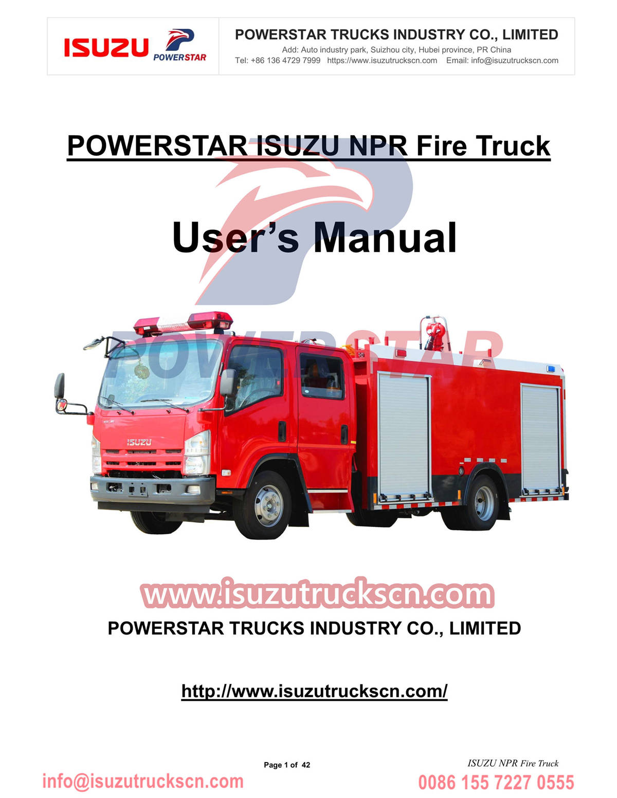 
     ISUZU Fire Tender қолмен экспорттау Дубай
    